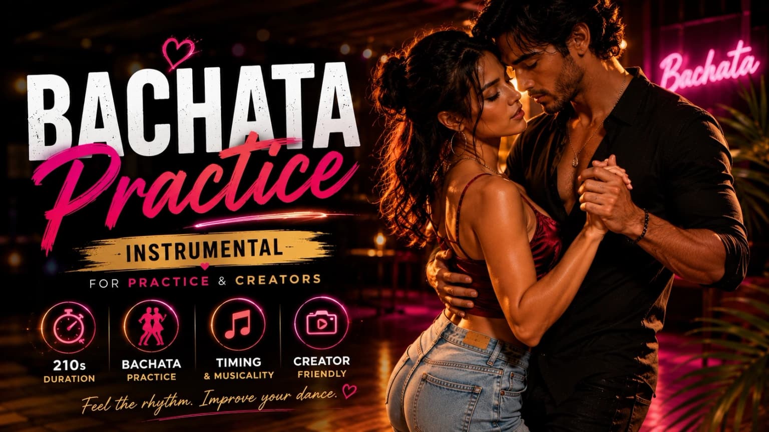 Dance Practice Bachata Practice Track in Dm - Variant 1 cover