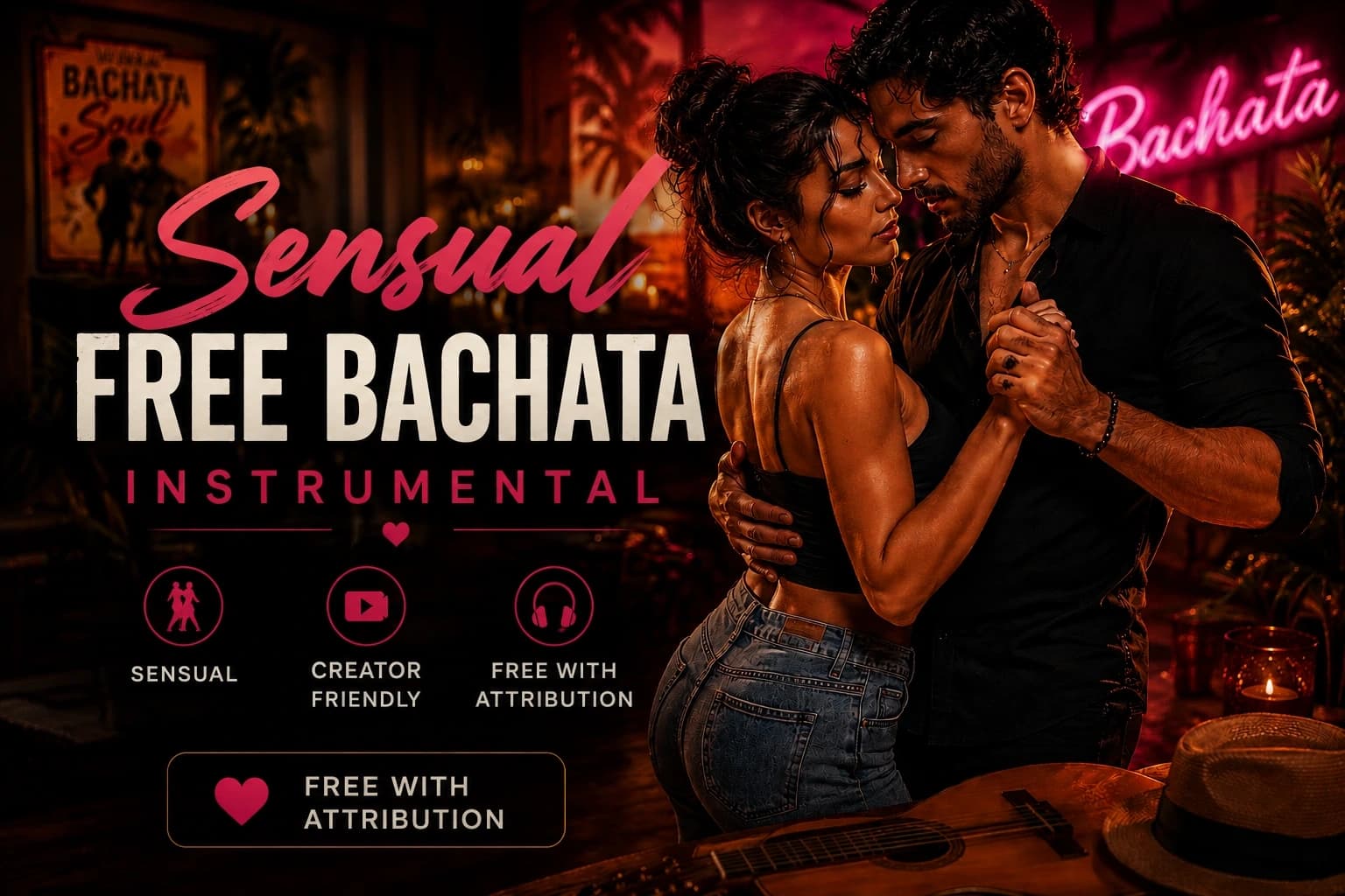 Sensual Free Bachata Instrumental in C cover