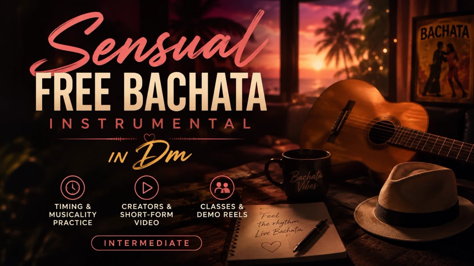 Sensual Free Bachata Instrumental in C cover